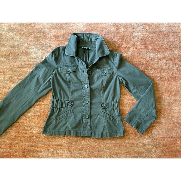 Loft Ann Taylor Jacket Women’s Military Green M - Picture 1 of 9